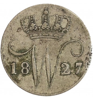 Avers : monogramme de Guillaume Ier surmonté d'une couronne