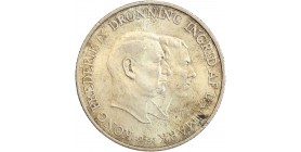 2 Couronnes Frederic IX Danemark Argent
