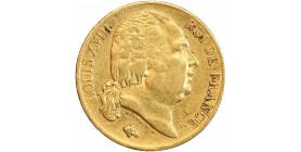 20 Francs Louis XVIII Buste Nu