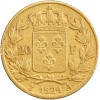 20 Francs Louis XVIII Buste Nu