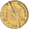 20 Francs Napoléon III Tête Laurée - Faux en Platine