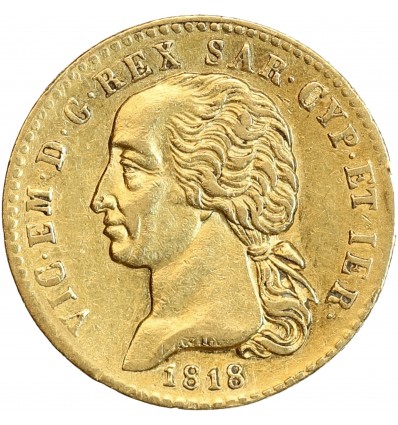 20 Lires Victor Emmanuel Ier - Italie Sardaigne