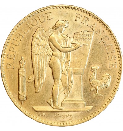 100 Francs Génie - Tranche en relief : *****DIEU*PROTEGE*LA*FRANCE