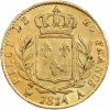 20 Francs Louis XVIII Buste Habillé - Variété 4 Long