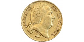 20 Francs Louis XVIII Buste Nu