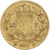 20 Francs Louis XVIII Buste Nu