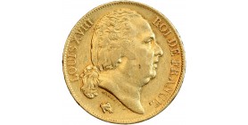 20 Francs Louis XVIII Buste Nu