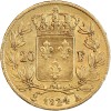 20 Francs Louis XVIII Buste Nu