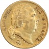 20 Francs Louis XVIII Buste Nu