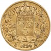 20 Francs Louis XVIII Buste Nu