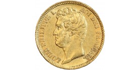 20 Francs Louis-Philippe Tête Nue - Tranche en Creux