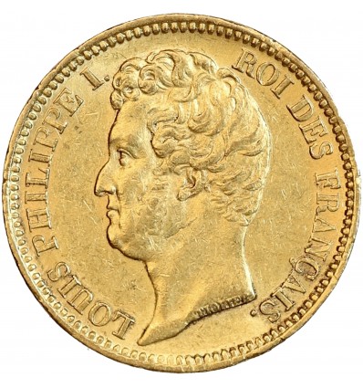 20 Francs Louis-Philippe Tête Nue - Tranche en Creux