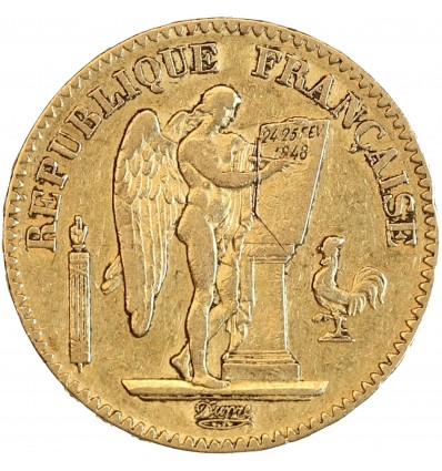 20 Francs Génie Deuxième République
