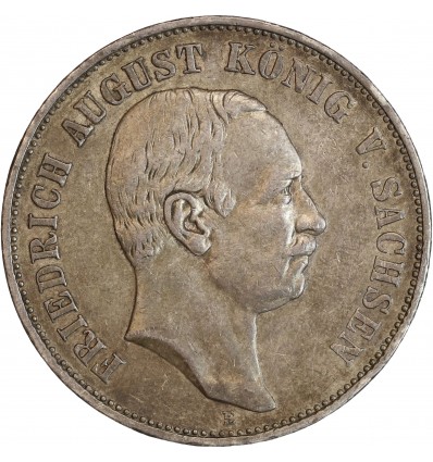 Avers : tête nue à droite de Frédéric Auguste de Saxe