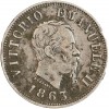 50 Centimes Victor Emmanuel II Italie Argent - Italie Reunifiee