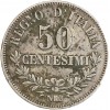 50 Centimes Victor Emmanuel II Italie Argent - Italie Reunifiee