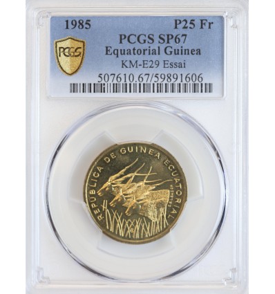 Essai de 25 Francs - Guinée Equatoriale