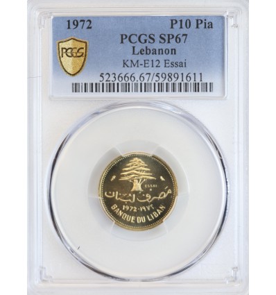 Essai de 10 Piastres - Liban