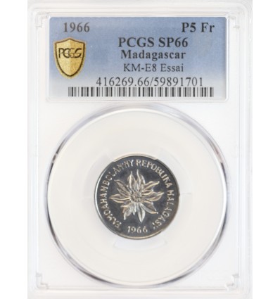 Essai de 5 Francs - Madagascar