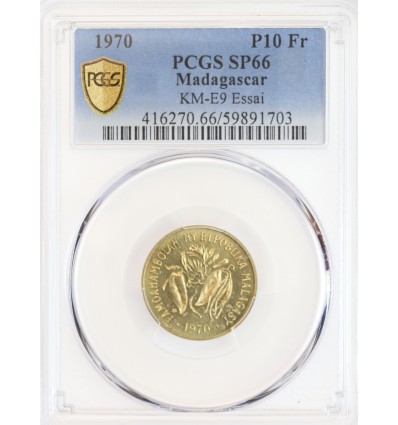 Essai de 10 Francs - Madagascar