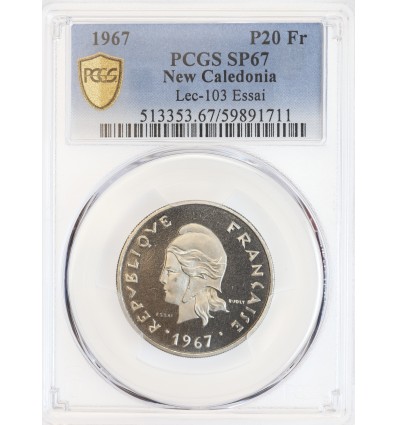 Essai de 20 Francs - Nouvelle Calédonie