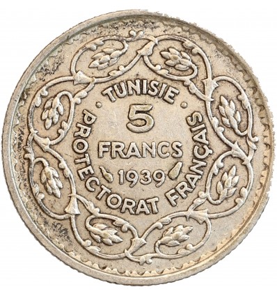 5 Francs Tunisie Argent
