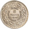5 Francs Tunisie Argent
