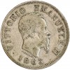 50 Centimes Victor Emmanuel II Italie Argent - Italie Reunifiee