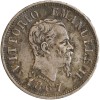 Avers : Portrait à droite du roi Victor Emmanuel II