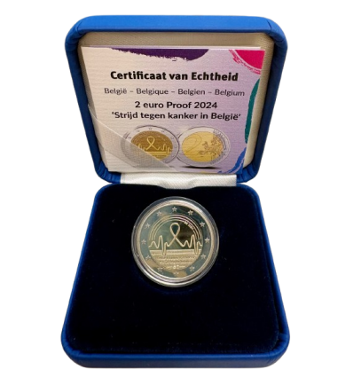 2 Euros Belgique 2024 B.E. - Lutte contre le Cancer