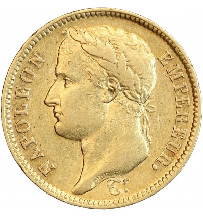 40 Francs Napoléon Ier Tête Laurée Revers Empire