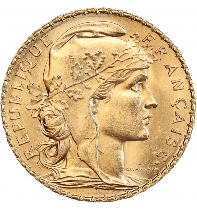 Avers : Marianne coiffée d'un bonnet phrygien et d'une couronne végétale