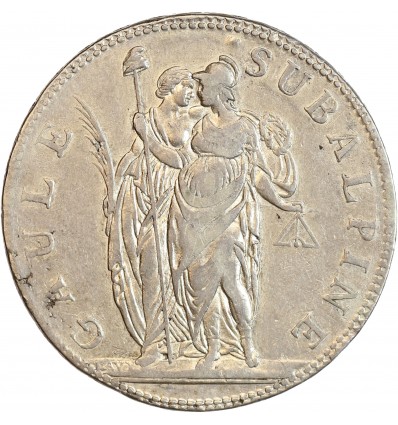 5 Francs Gaule Subalpine Italie Argent - Piémont