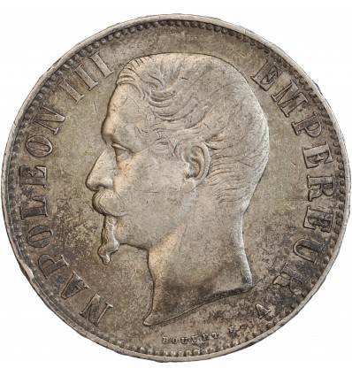 Avers : tête nue de Napoléon III à gauche