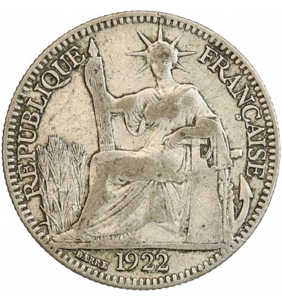 10 Centiemes Indochine Argent