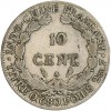 10 Centiemes Indochine Argent