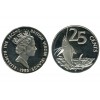 25 Cents Elisabeth II Iles Vierges Argent