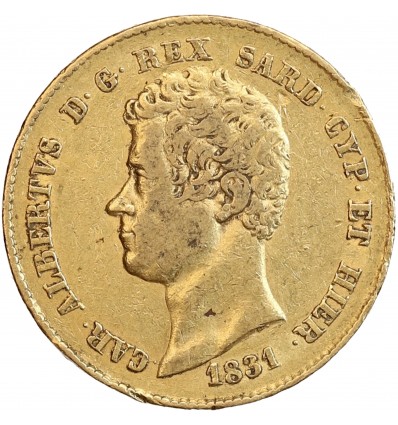 20 Lires Charles Albert - Italie Sardaigne