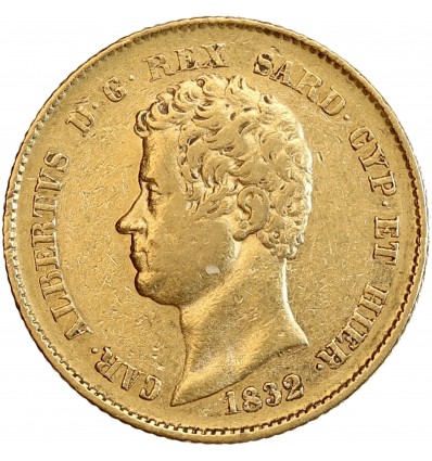 20 Lires Charles Albert - Italie Sardaigne
