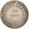 Revers : 20 / CENT. / A dans une couronne végétale