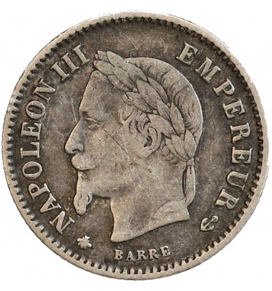 20 Centimes Napoléon III Tête Laurée Grand Module Second Empire