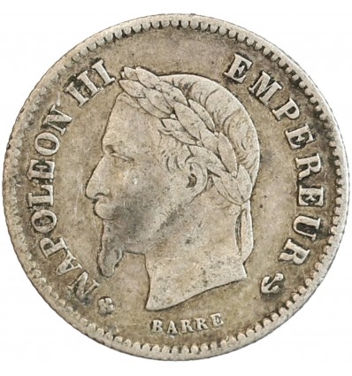 20 Centimes Napoléon III Tête Laurée