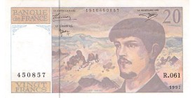 20 Francs Debussy 1997