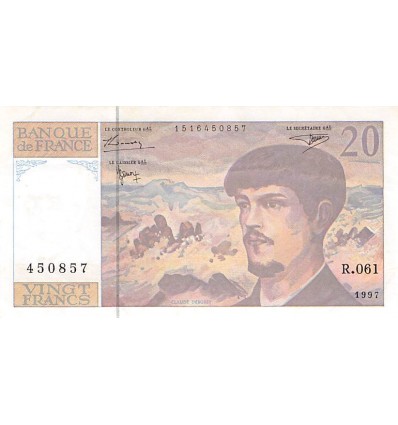 20 Francs Debussy 1997