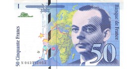 Avers : portrait d'Antoine de Saint-Exupéry