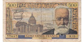 Avers : Victor Hugo à droite, le Panthéon en fond