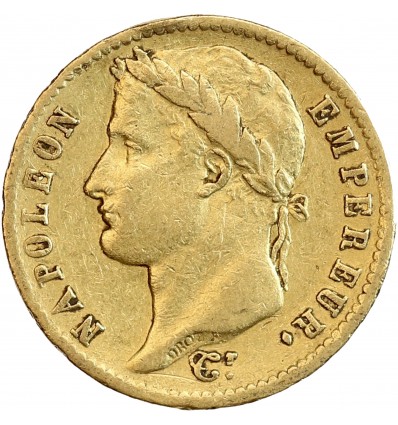 Avers : Tête laurée de Napoléon I à gauche, un ruban sur la nuque