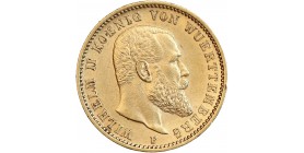 Avers : tête nue de Guillaume II à droite