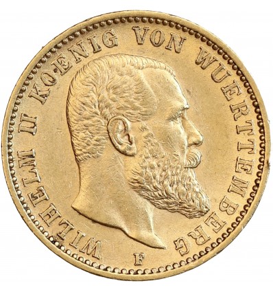 Avers : tête nue de Guillaume II à droite