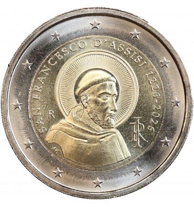 2 Euros commémorative Italie 2026 - Saint François d'Assise